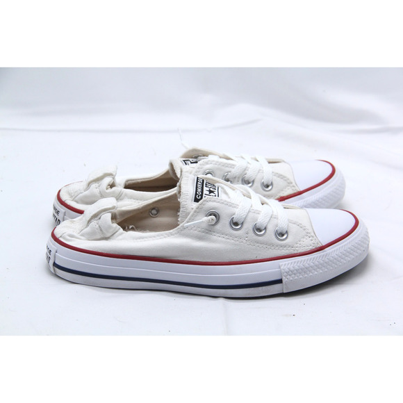 Converse All Star Shoreline Shoes Womens 7 White Low Slip On Sneakers 537084F - Picture 1 of 7
